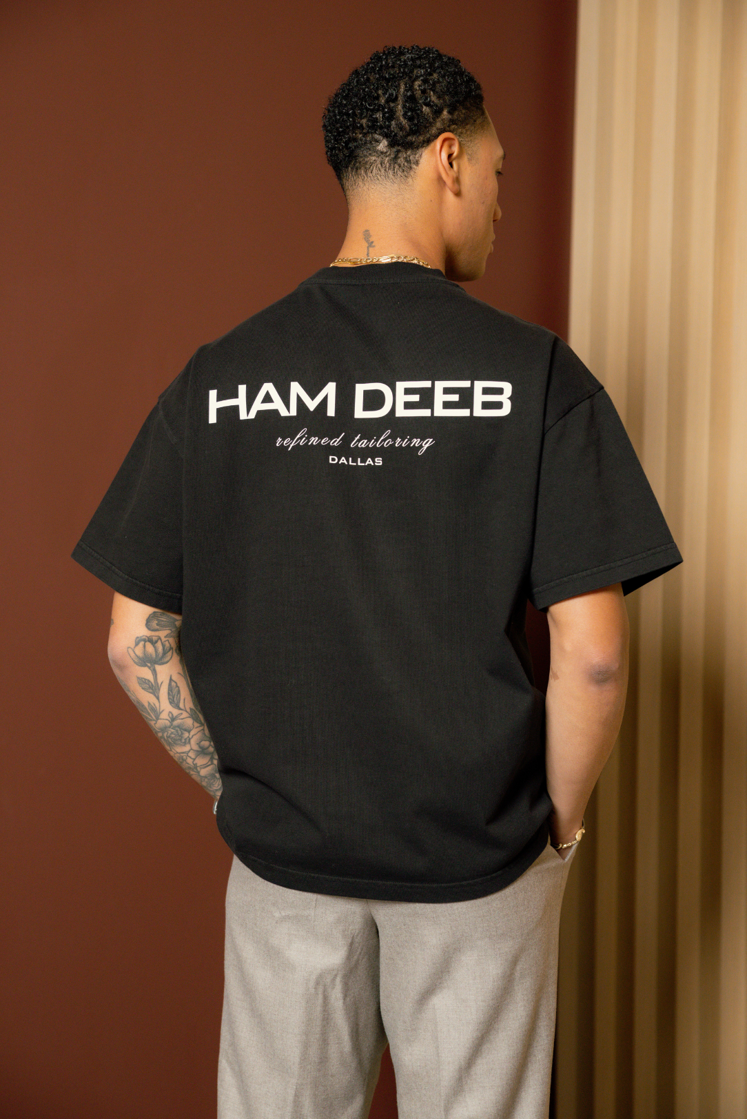 Black Mock Neck T-Shirt