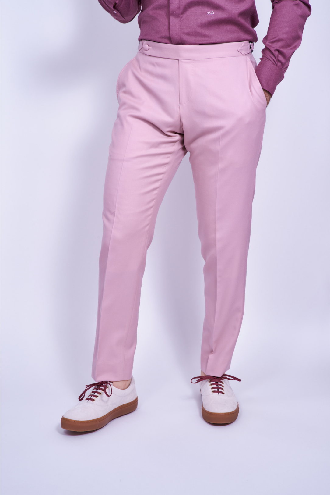 Mauve Wool Trousers
