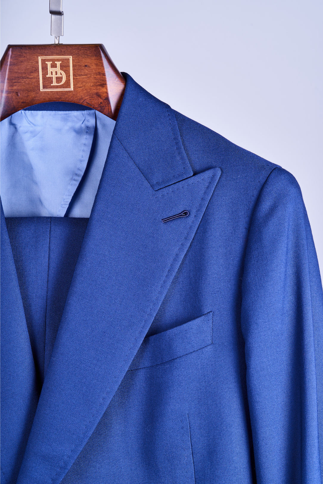 Navy Blue Two Button DB Water Resistant Wool Suit