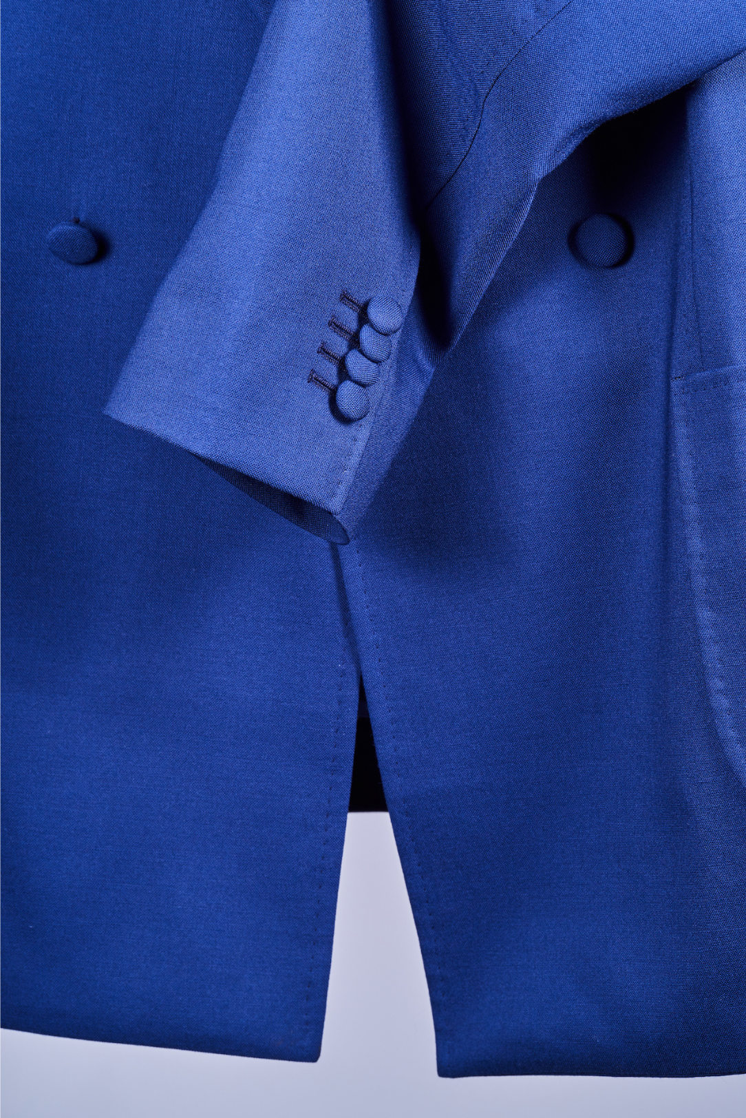 Navy Blue Two Button DB Water Resistant Wool Suit
