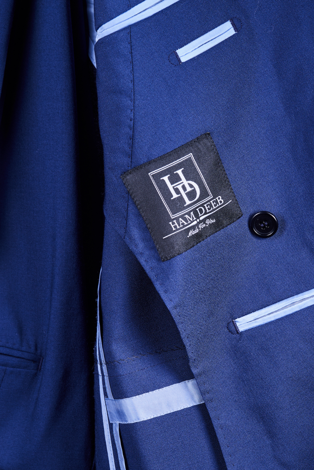Navy Blue Two Button DB Water Resistant Wool Suit