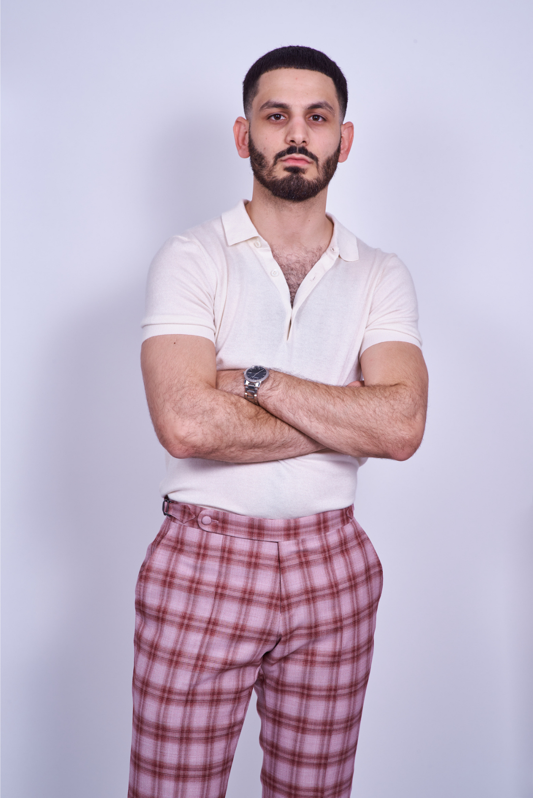 Cream Silk/Cashmere Polo