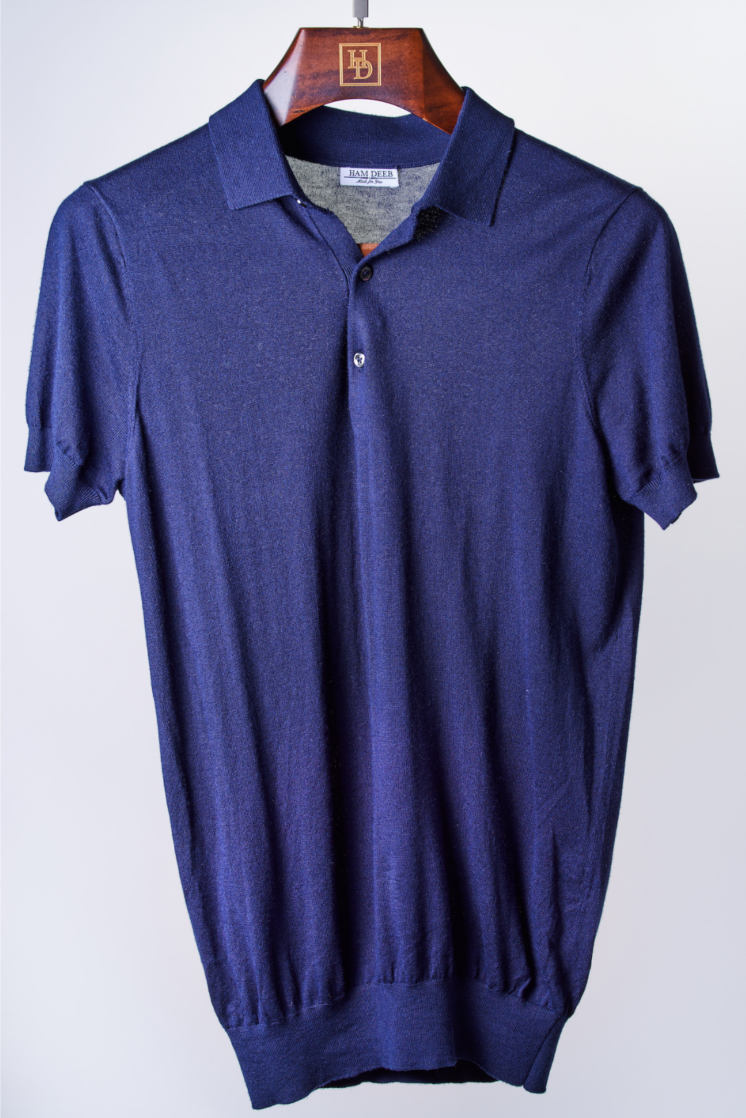 Navy Silk/Cashmere Polo