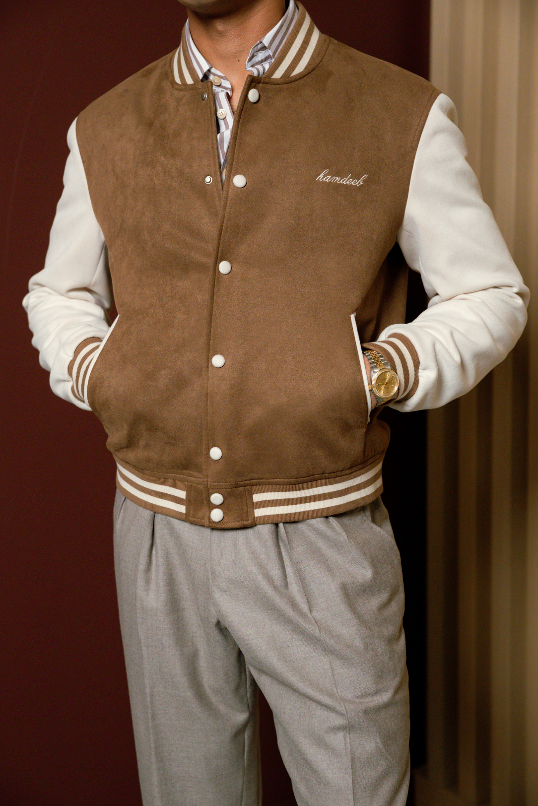 Limited Edition Suede Varsity Jacket