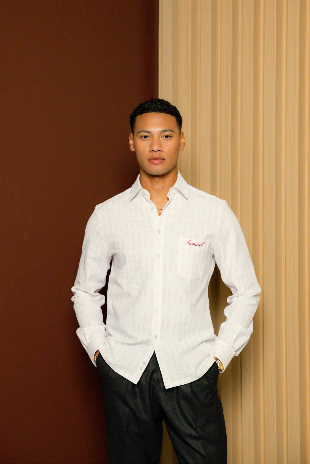 Seersucker Striped Shirt