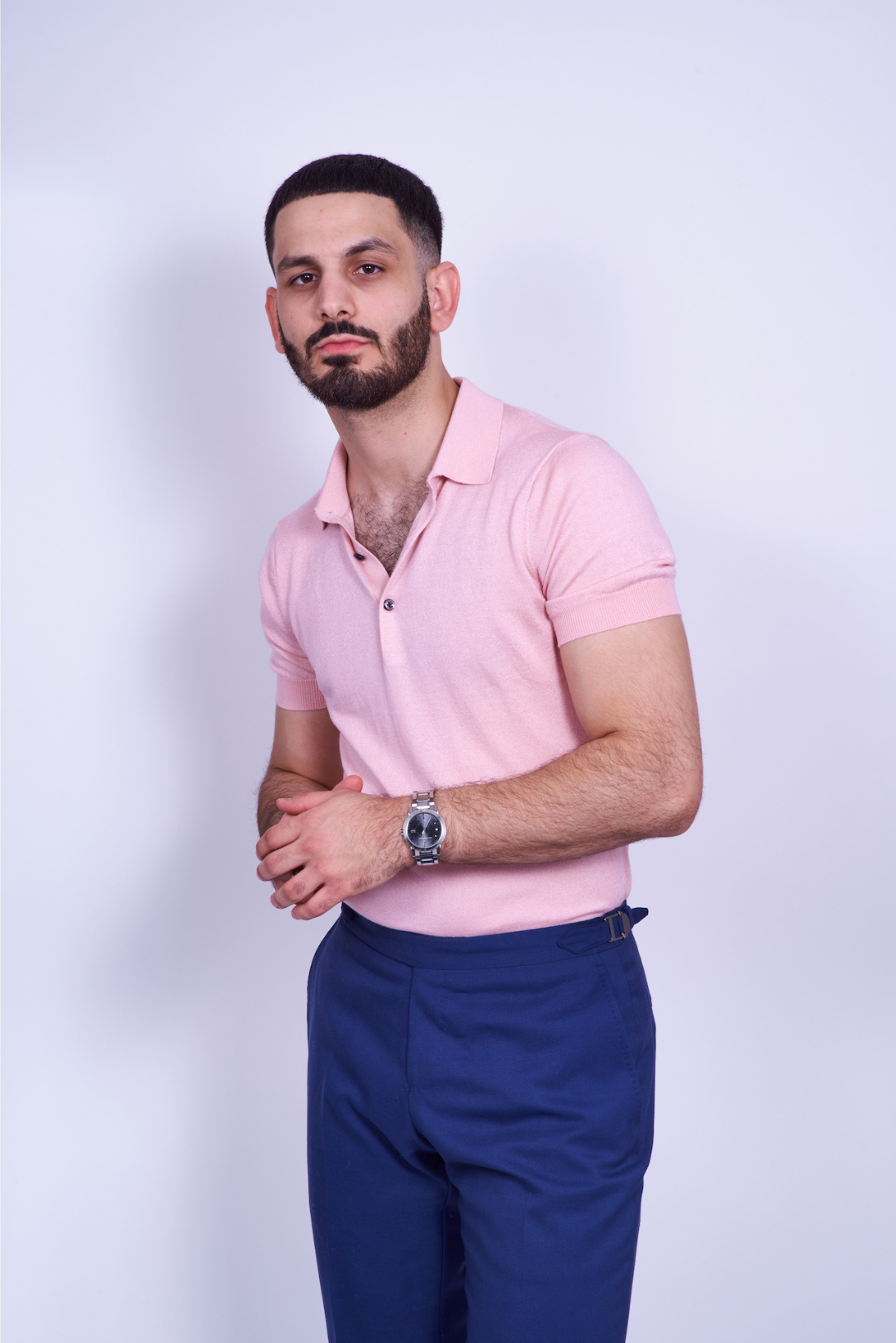 Pink Silk/Cashmere Polo